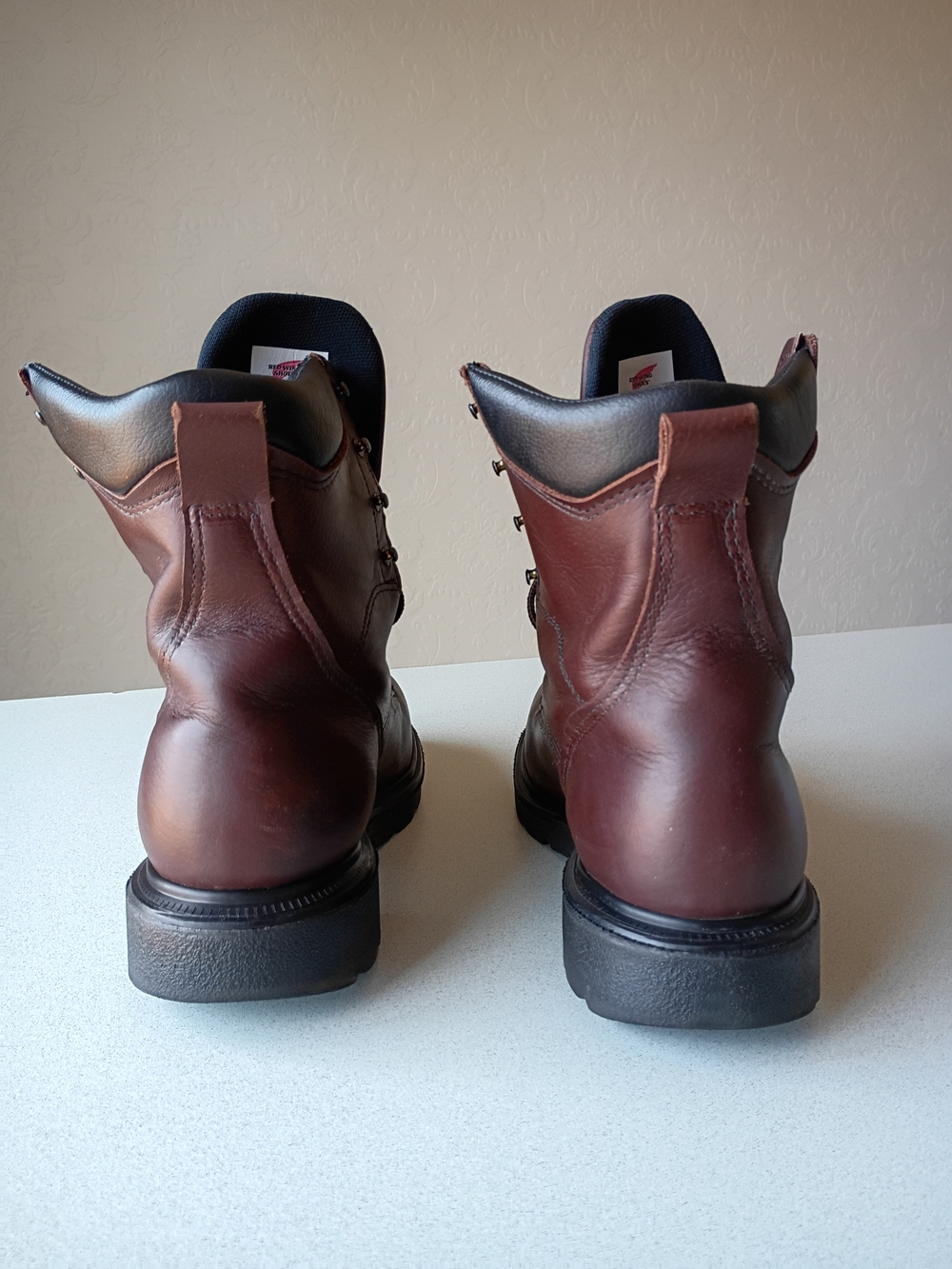 Red Wing 608 Men's Size 8D Brown Leather Work Boots USA Made Barely Worn - Picture 5 of 8
